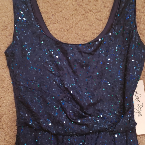 Blue sequin sparkly dress - Picture 2 of 3